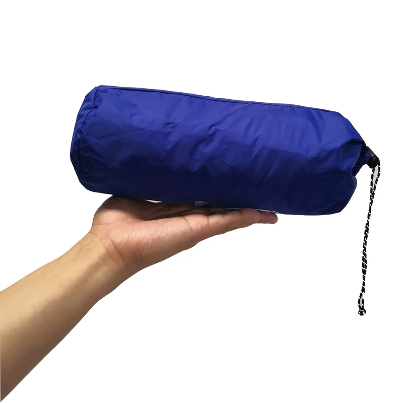 Rectangle Portable sleeping hiking camping pad air filled inflating mattress