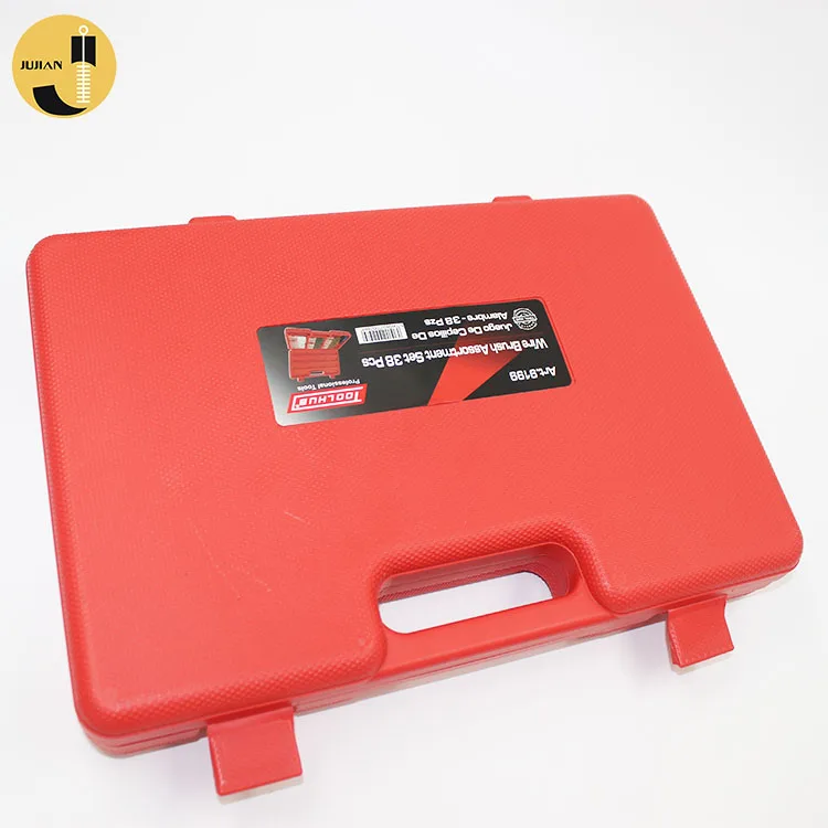 
38pcs Nylon Stainless Steel Wire Brass Brush Wire Tube Clean Engine Wire Tube Cleaning Brush 