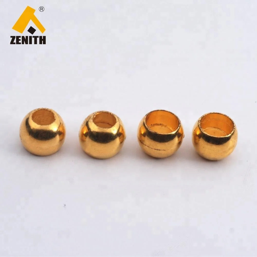 Custom Golden Plated String Cord End Stopper for Clothing KE10012