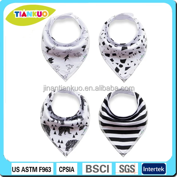 
Amazon 100% organic cotton and fleece baby bandana drool bibs bandana bib 