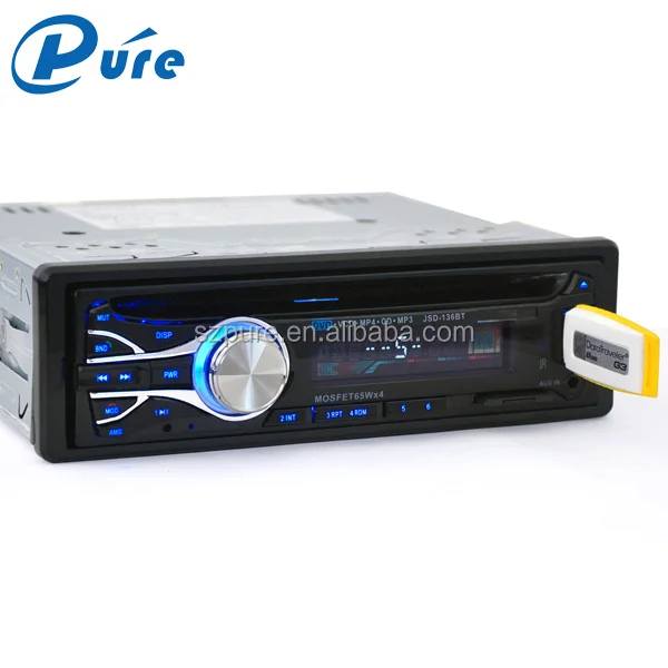 Car 1 Din DVD Player Car BT DVD/VCD/CD/MP3/MP4/AVI Player