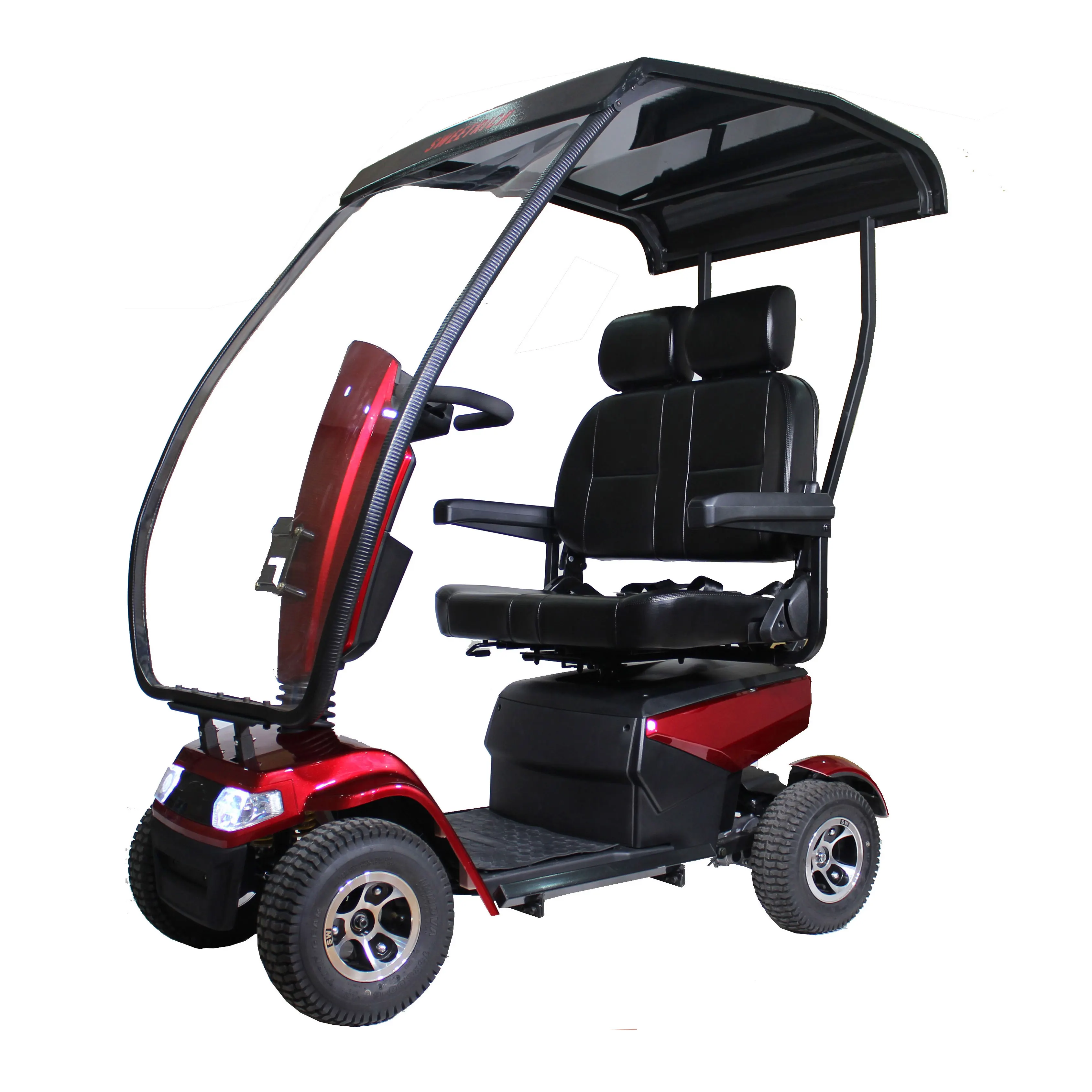 SW1400D vigorous 4 wheel 2 seat hanicapped mobility scooter with canopy