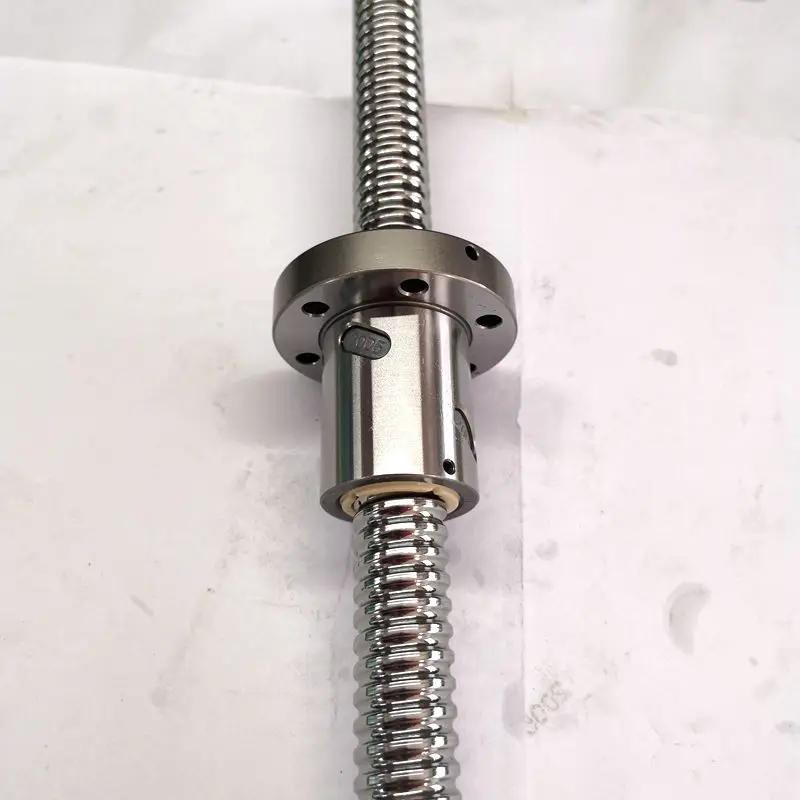 SFI2005 round flange nut c5 ground ballscrew 2500mm kits with ballscrew support bearing for cnc machines