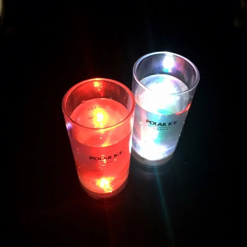 60ml LED light up tequila vodka personalized shot glass