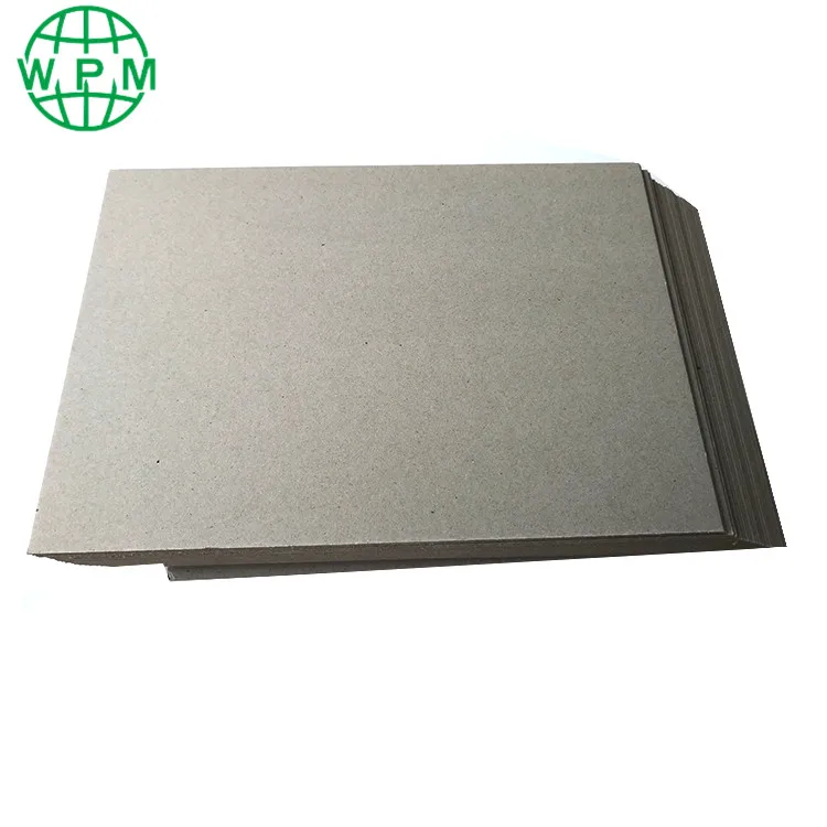 Hot sale high grade anti-curl book binding grey chip board