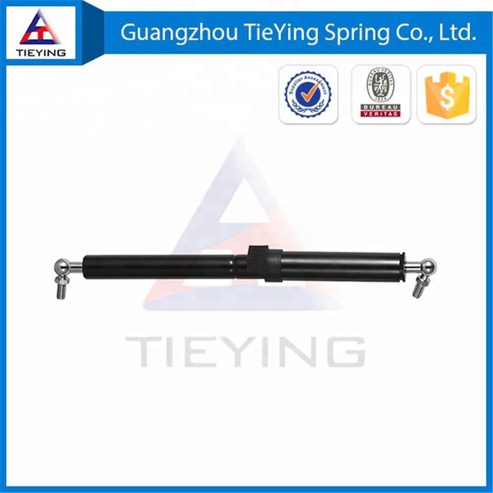 Gas spring for treadmill machines with safety device