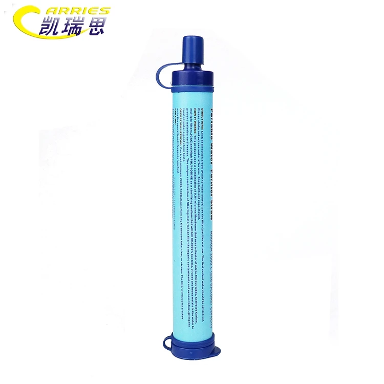 Emergency Preparedness Portable Personal Water Filter for Camping & Hiking Outdoor Travel Survival Kit