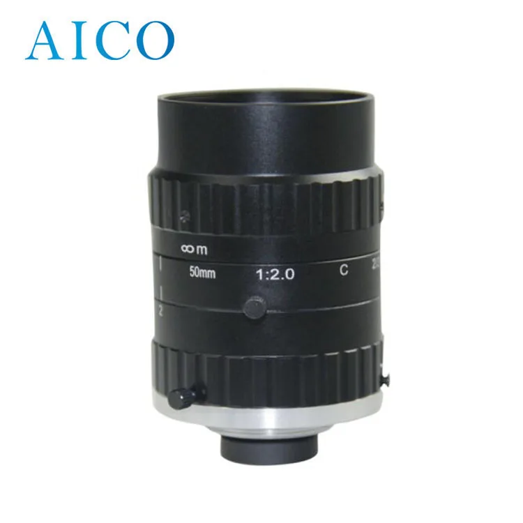 Объектив с креплением 2/3 дюйма F2.0 50 мм 6mp C, промышленное зрение, объектив для автоматического зрения системы питания и напитков