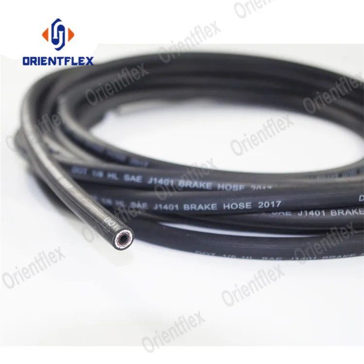 universal flexible train motorcycle hydraulic rubber brake hose pipe manufacturers SAE J1401