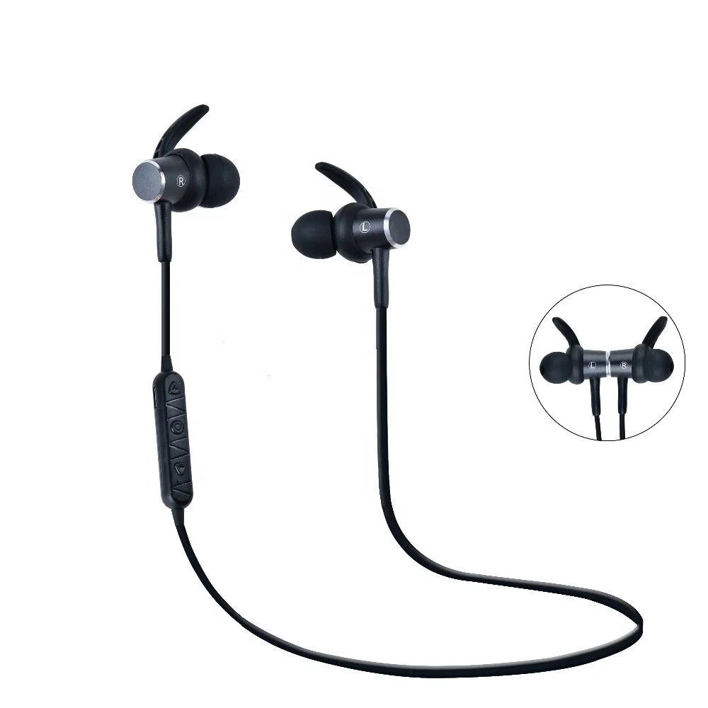 Беспроводная гарнитура V4.2, выдвижные и складные наушники, магнитные наушники BT с шейным ободом