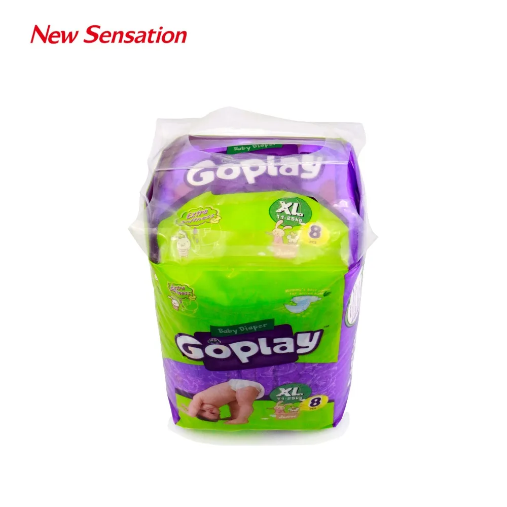 Super Absorbent Diapers HS Code Baby Diaper with Cheap Price in Nigeria (GOPLAY-004)