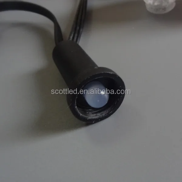 S20 c7 C9 Crystal light black wire LED programmable ws2811 christmas lights