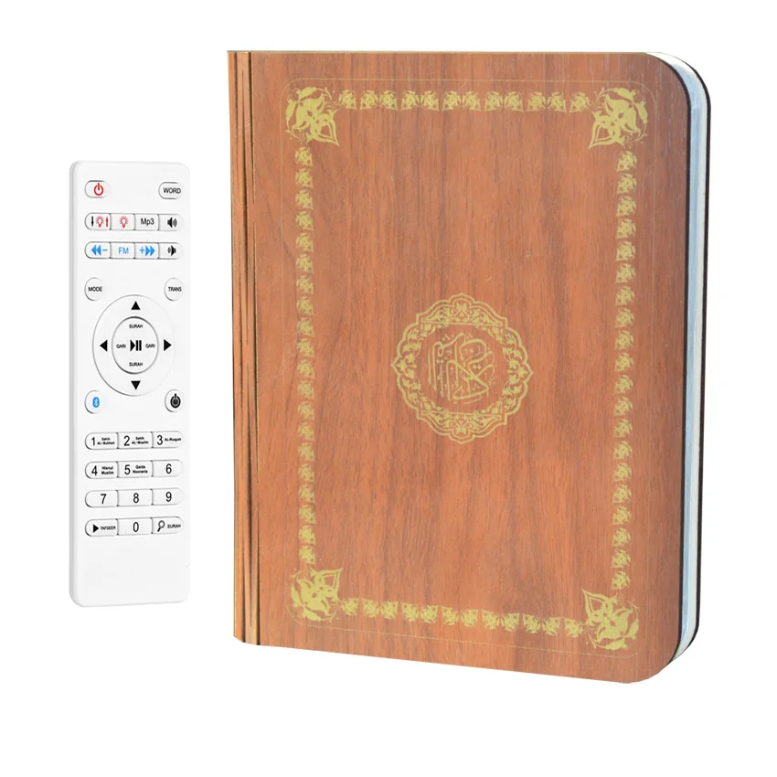 Портативный мини-динамик с fm-радио в форме книги светодиодный проигрыватель