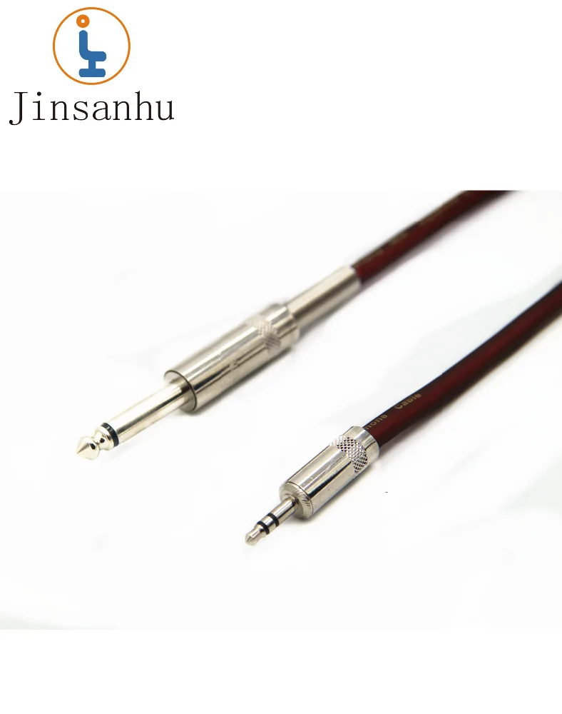 6.35 до 3.5 мм разъем микрофонный кабель 1 м oem MRC074 медные контакты