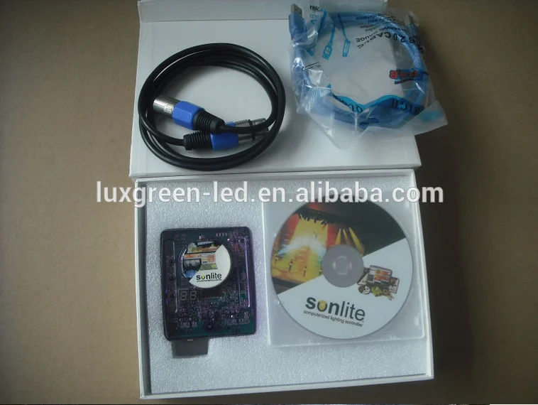 1024 sunlite 2* DMX512 Output Led controller Scan Library Editor