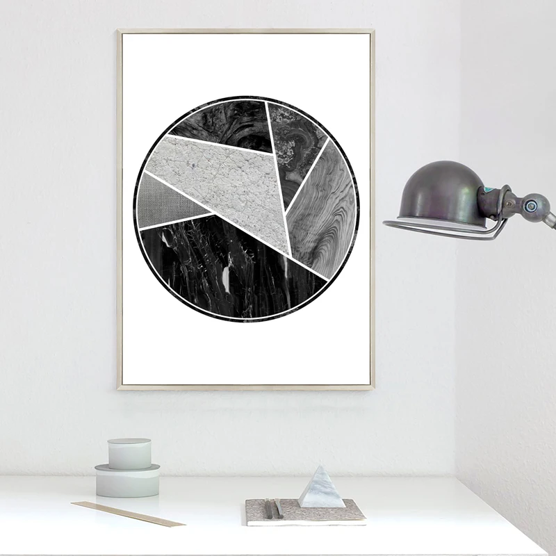 
Low Moq HD Geometric Nordic Abstract Canvas Print Painting Wall Art Picture Decoration For Bedroom 