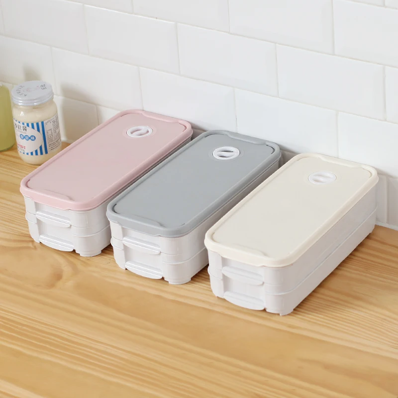 Plastic 10 egg tray storage box stackable