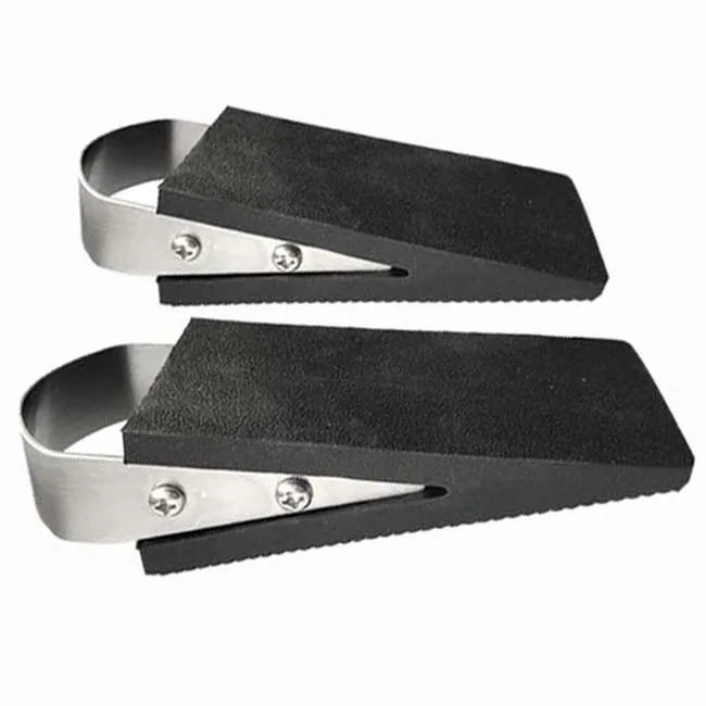 Прочная резиновая дверная пробка/дверной клин с ручкой из нержавеющей стали