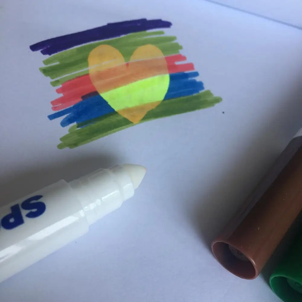 novelty non-toxic color changing waer color pen for drawing