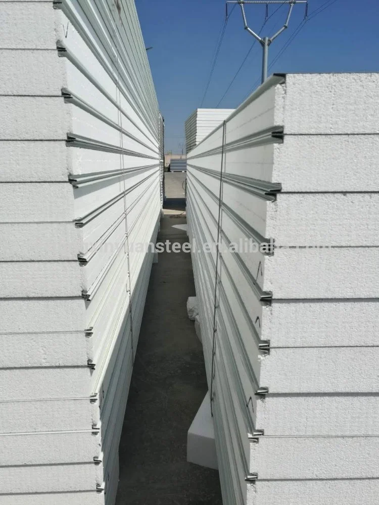 insulated wall and roof eps foam sandwich panel for prefab house/container house/truck box/warehouse