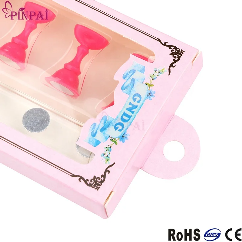 2023 Wholesale Pinpai Brand Chess Board Magnetic Nail Art Tip Plastic Stand Set Salon Display Holder