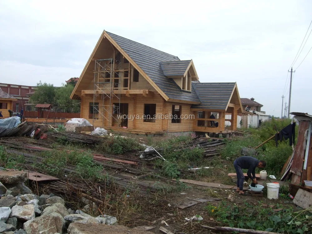 2 floors prefabricated wooden house