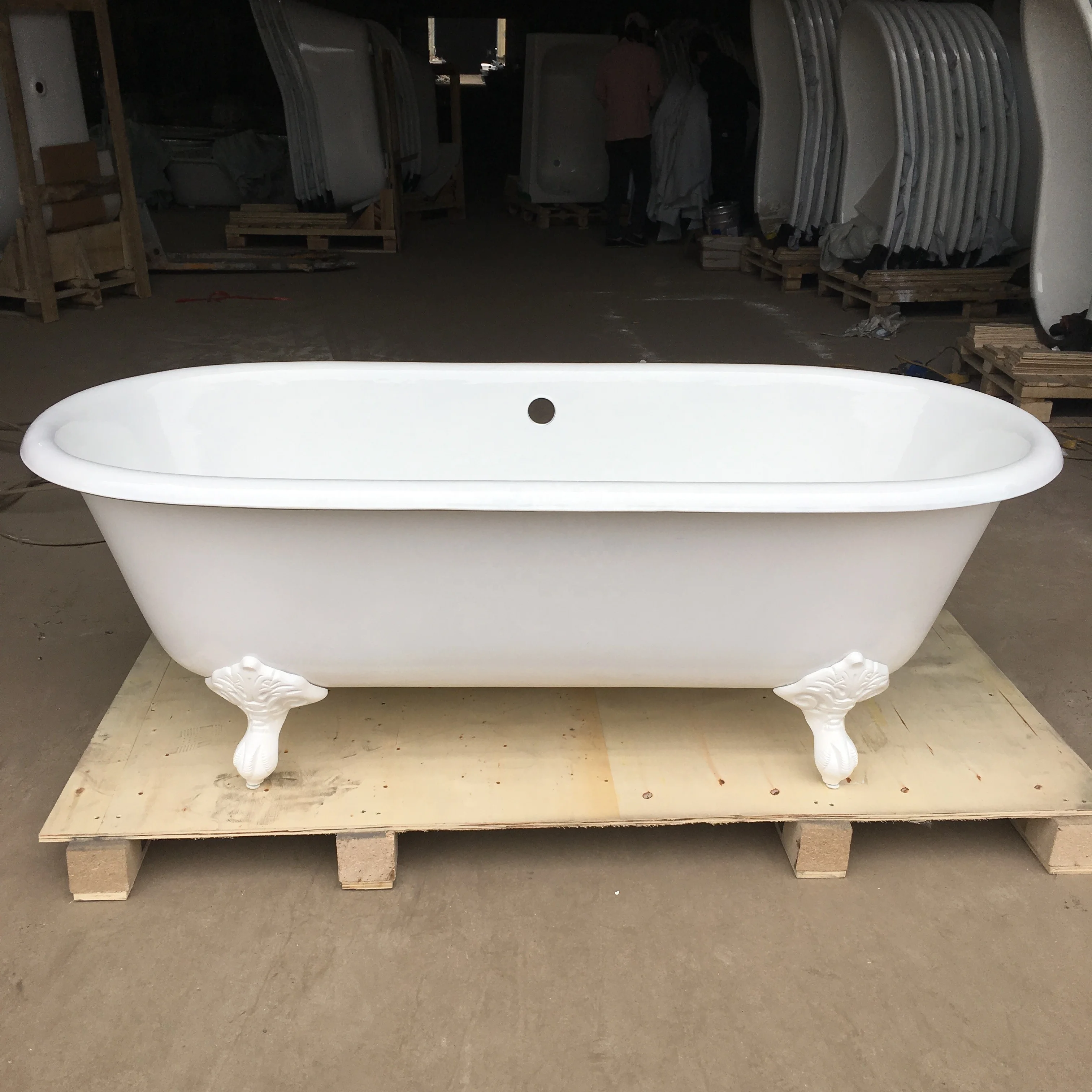 soaking antique cast iron enamel bathtub freestanding with legs