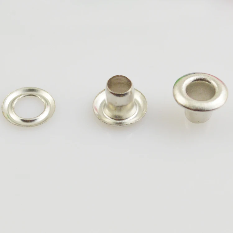 Small nickle design rivets and eyelets for shoes