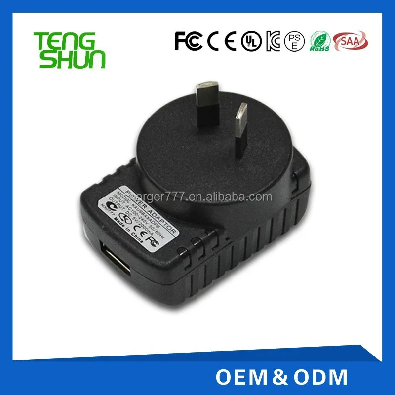 Ес plug USB евро зарядное устройство куль UL FCC USB адаптер питания 5 В 1A