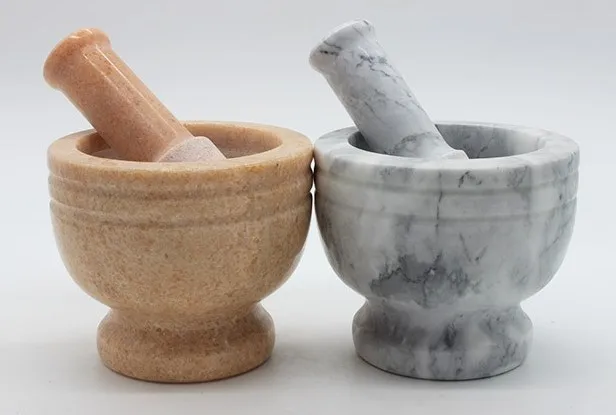 Mortar Hot Selling Grinding Crush marble Pestle and Mortar For Pepper Grind Spice and Nuts