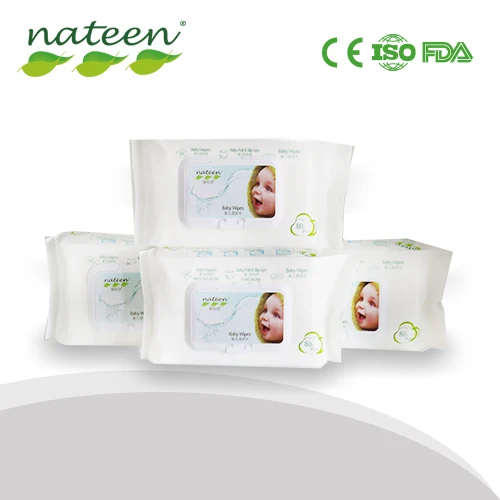 
Organic 100% Purfied Water Natural Baby Wet Wipes without Alcohol 