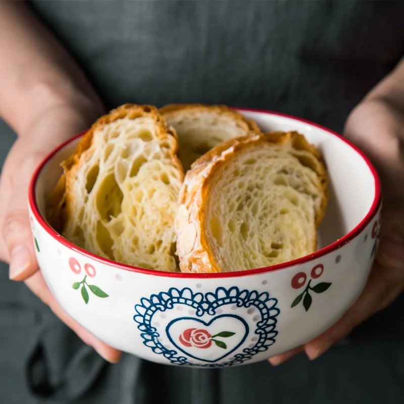 Высокое Качество ручная роспись Креативный дизайн Вишневый узор керамическая посуда столовые сервизы