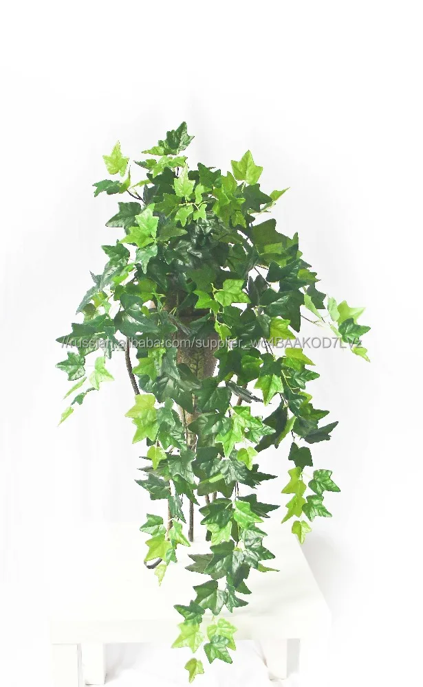 Искусственные пластиковые плющ поддельные листьев плюща искусственные стене висит завод комнатных растений