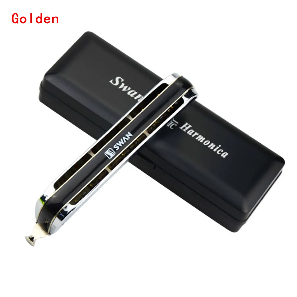 Professional Harmonica 64 Tone 16 Holes Silver Cup Chromatic Harmonica