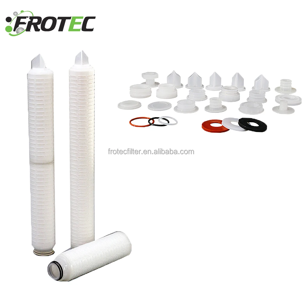 High Quality 0.2 0.45 0.65 Micron Pleated Membrane Filter Cartridge