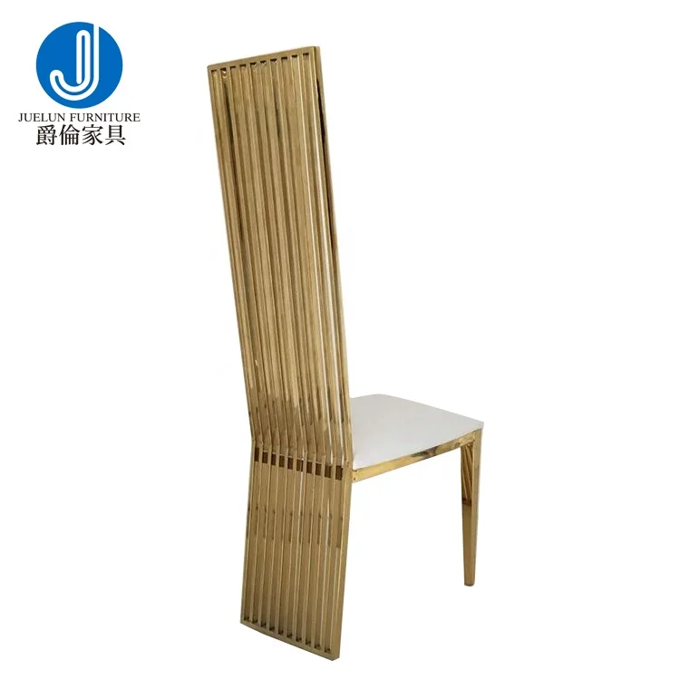 2023 Hot Popular Style Wedding Decoration Luxury Senior Sense Gold Stainless Steel Chair