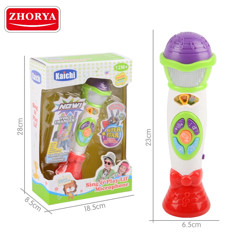 Музыкальные инструменты Zhorya с аккумулятором для детей, образовательная игрушка, микрофон с голосовым преобразователем