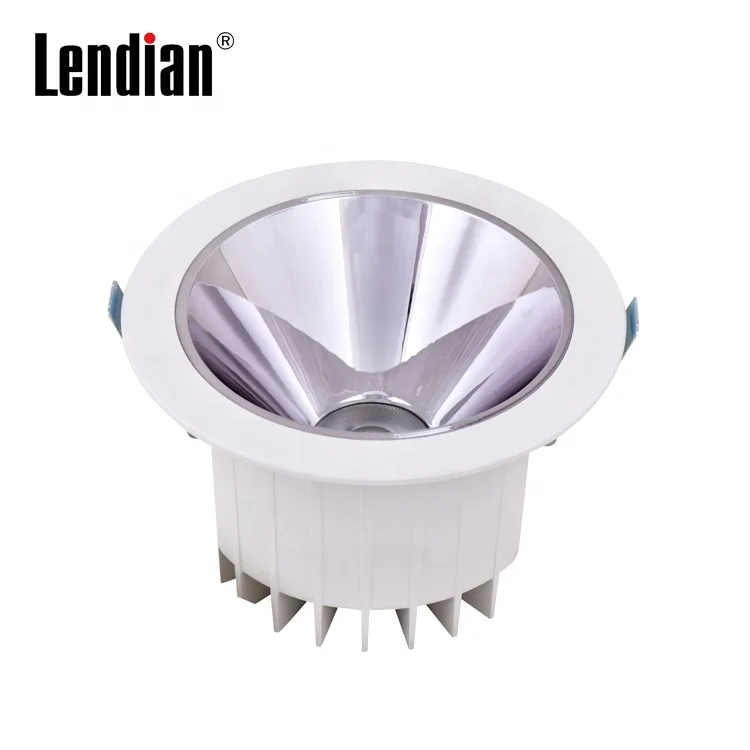 Commercial office home hotel gold white silver deep anti-glare 10w 20w 30w 40w waterproof IP65 led downlight
