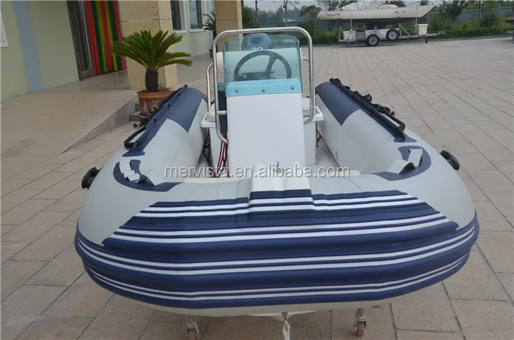 Made In China PVC Mini Rib 4 Meter Center Console Boat With Motor