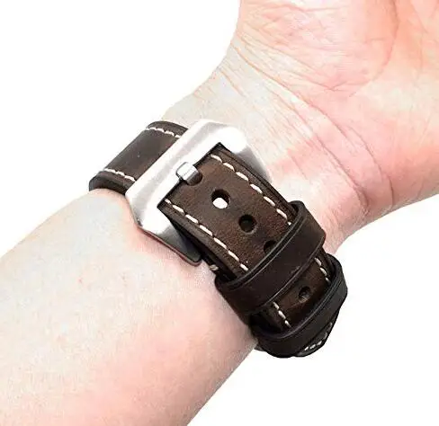  Ремешок для часов ручной работы из натуральной кожи растительного дубления 18 мм 20 22