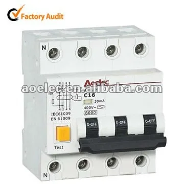 
AUBLM Modular Electronic RCD/MCB Combined Device/RCBO 