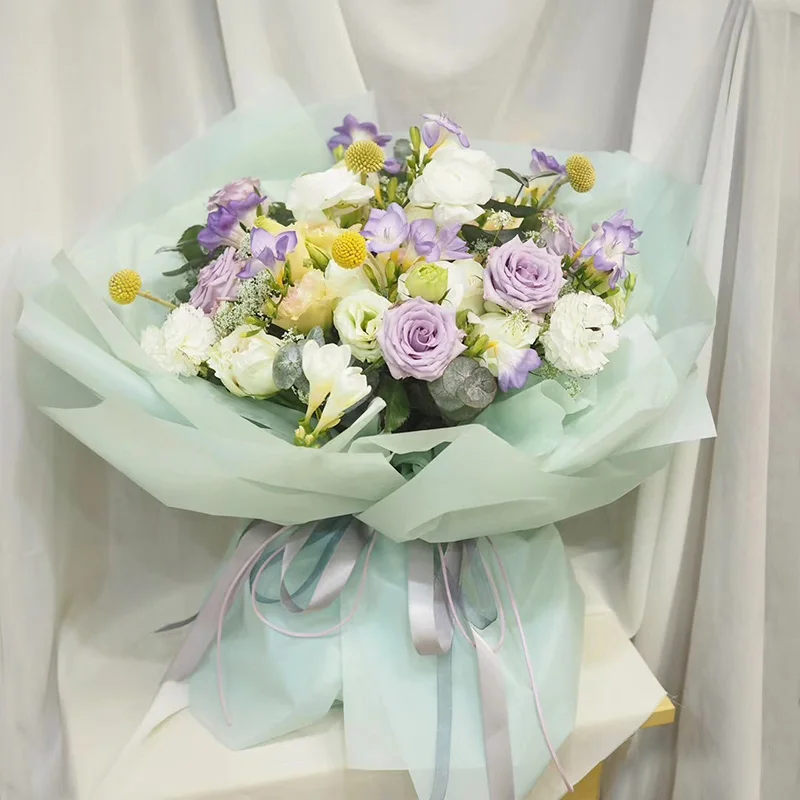 
60CM*20M Decoration Fresh Cut Flowers Packing solid-colored Wrapping Paper Roll 