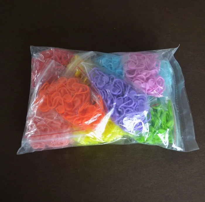 Colorful Plastic Safety Pin Stitch Marker For Knitting Needle