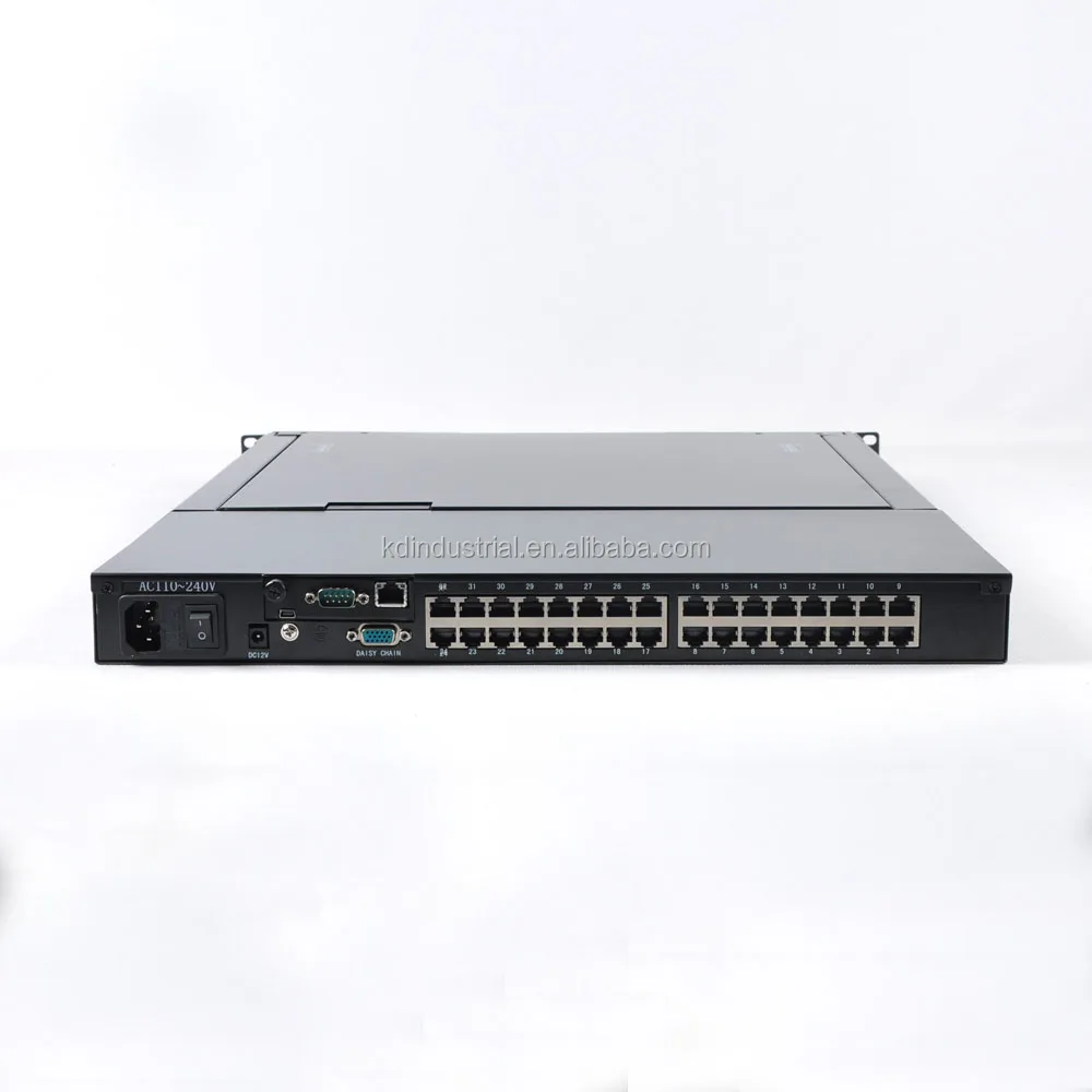 Good Price 17 inch 32 Ports Cat5 Console LCD KVM Drawer With IP