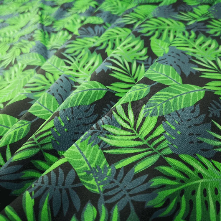 Single Jersey  Printed 100 Polyester Non Woven Swim Trunk Fabric