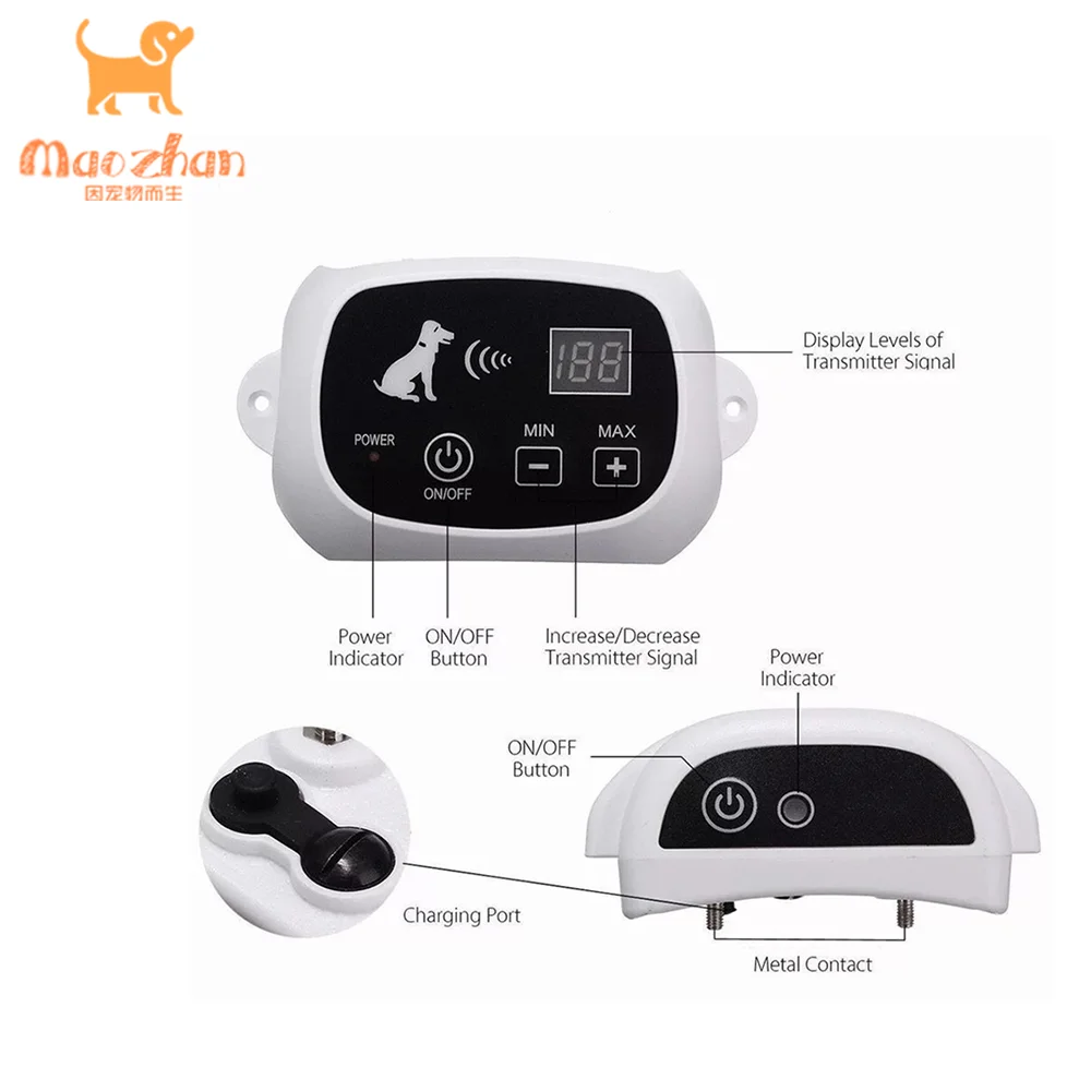 Hot Seller Outdoor Electronic Wireless Pet Fence Rechargeable No Wired Electric Dog Fence
