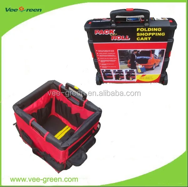 Plastic Pack&Roll Cart with Lid