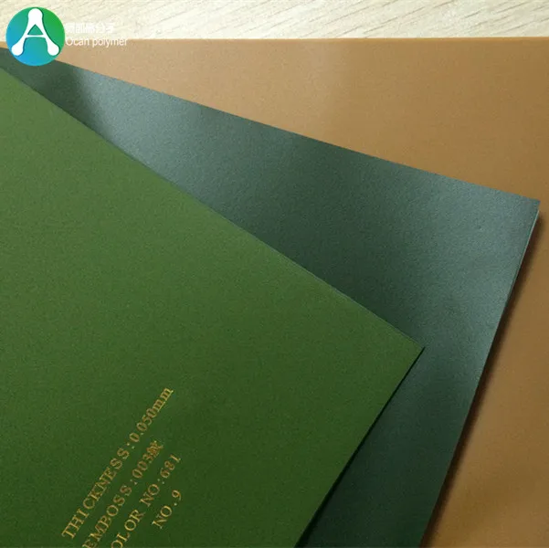 Green PVC Rigid Plastic Sheet/Film for Artificial Christmas Tree Leaves and Lawn