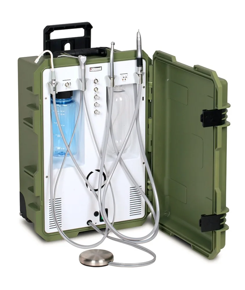 High quality portable dental unit for sale with suitcase