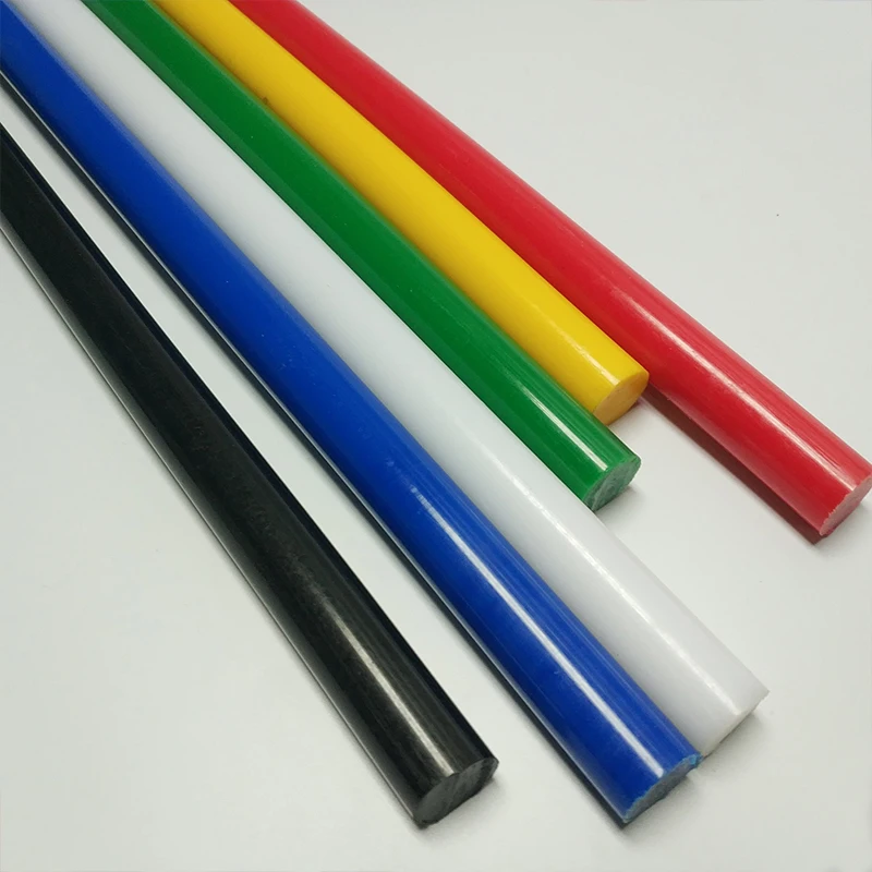 
extruded coloured hard wear delrin stick nylon/mc/pe/pom rod bar 
